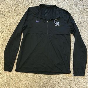 Nike men’s Colorado Rockies 1/4 zip